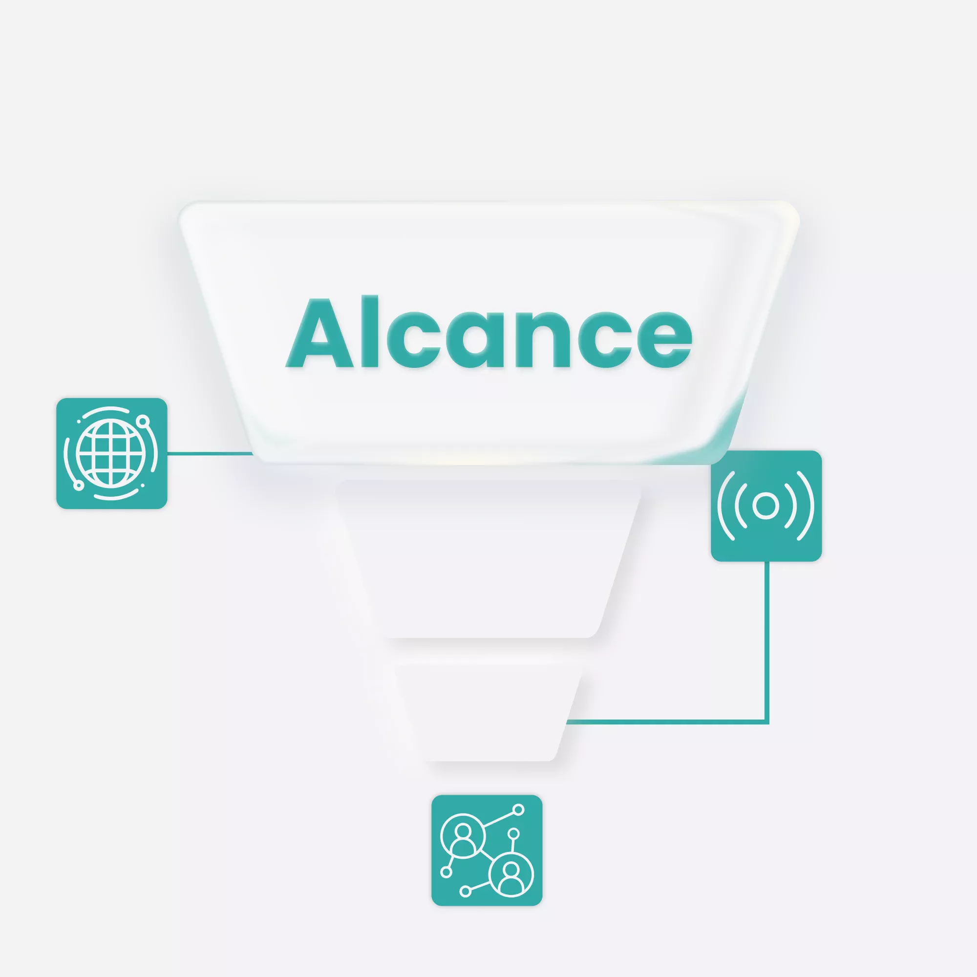 Ilustração sobre Alcance de Marca